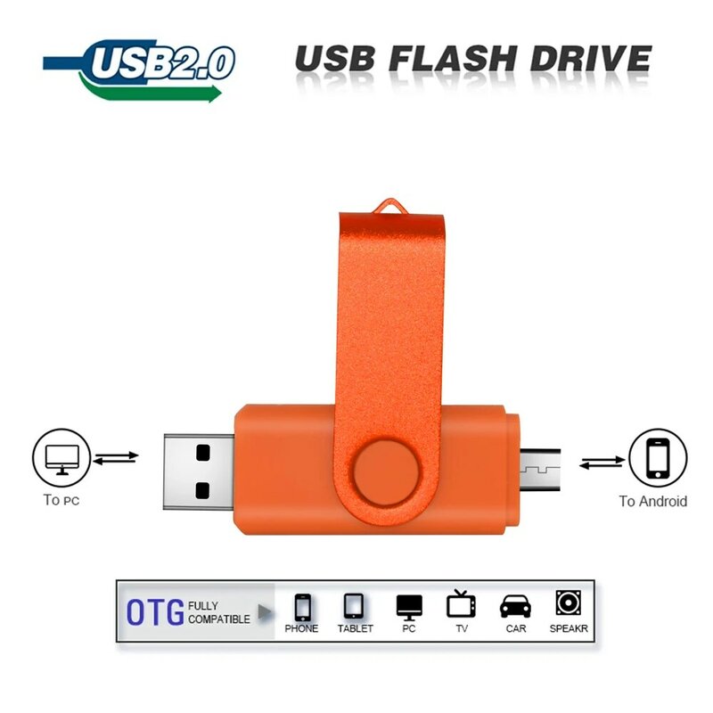High Speed OTG USB Flash Drive 128gb-stick 64gb 32gb 16gb-Stick 3 in 1 Micro usb Stick für Android SmartPhone/PC Geschenke