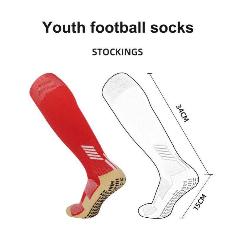 Calcetines deportivos antideslizantes transpirables por encima de la rodilla para adultos y niños, medias cómodas para estudiantes, nailon grueso, nuevo