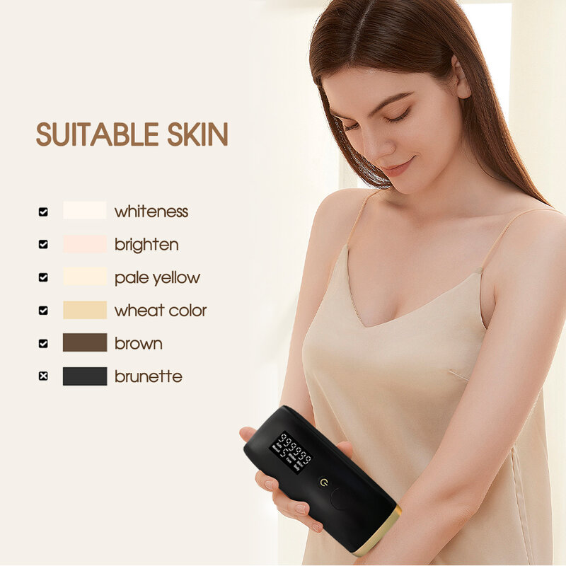 Boi Laser Depilator For Men 999999 Flashes Portable Pulsed IPL Epilator Devices Women Painless Whole Body For Hair Removal Tool