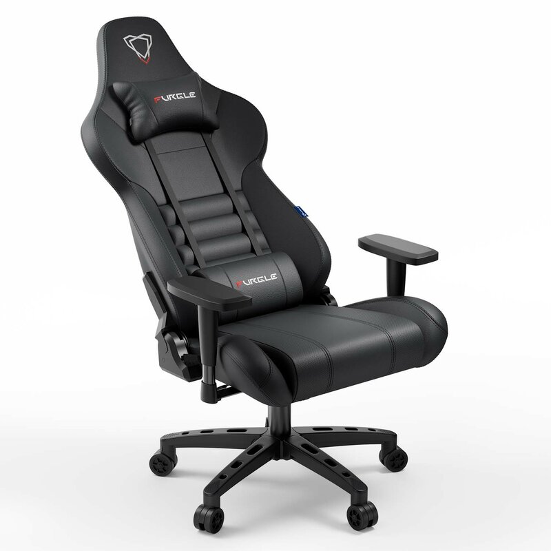 Furgle Carry Office Chair Swivel Gaming Chair Computer Chair High Back Game Chairs PU Leather Seat for Office Chair Furniture