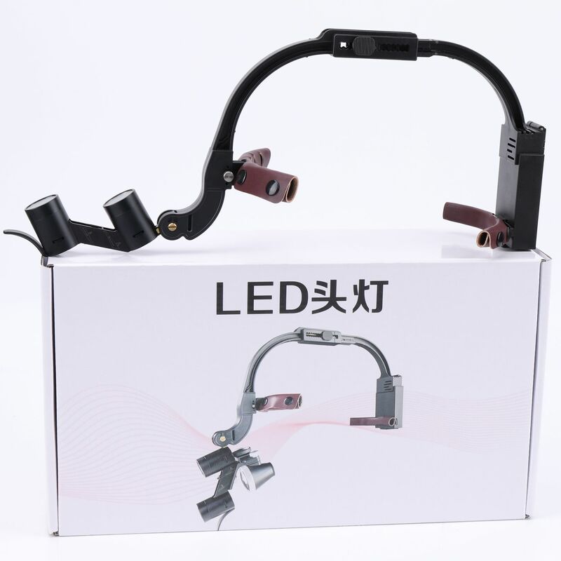 Surgical Light Head Mounted With 2.5x 3.5x Dental Loupes Headlight Dentistry Surgery Oral Lamp Dentist Tools