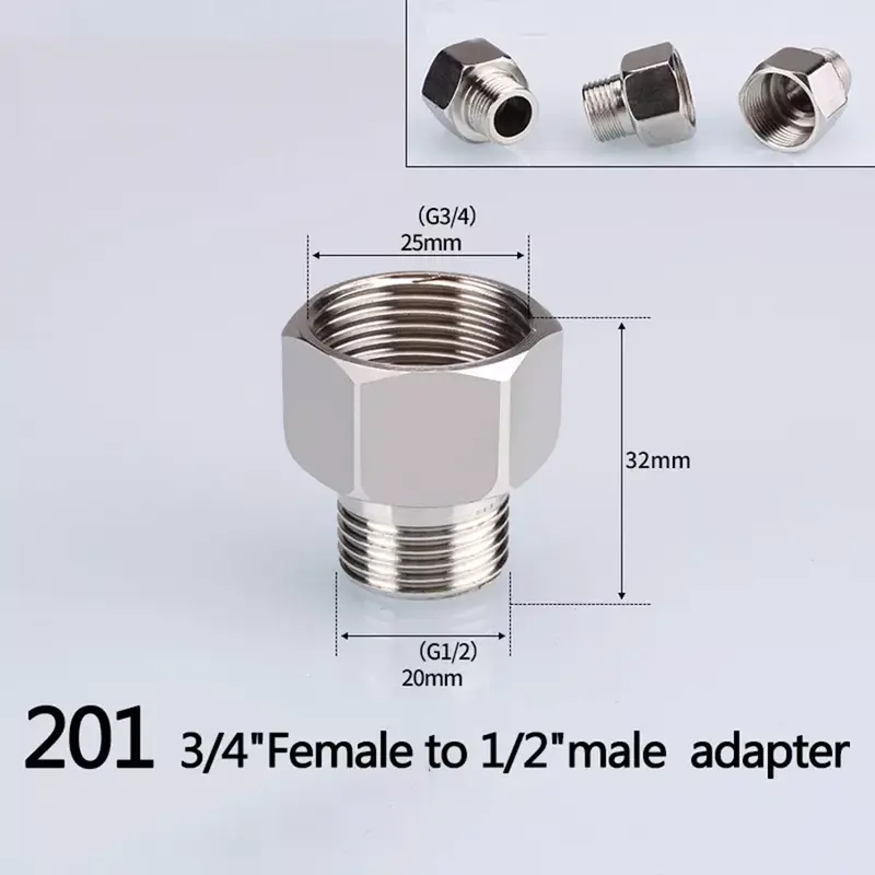 1/2" 3/4" Bsp Female Male Thread Tee Type Reducing Stainless Steel Elbow Butt Joint Adapter Adapter Coupler Convenient