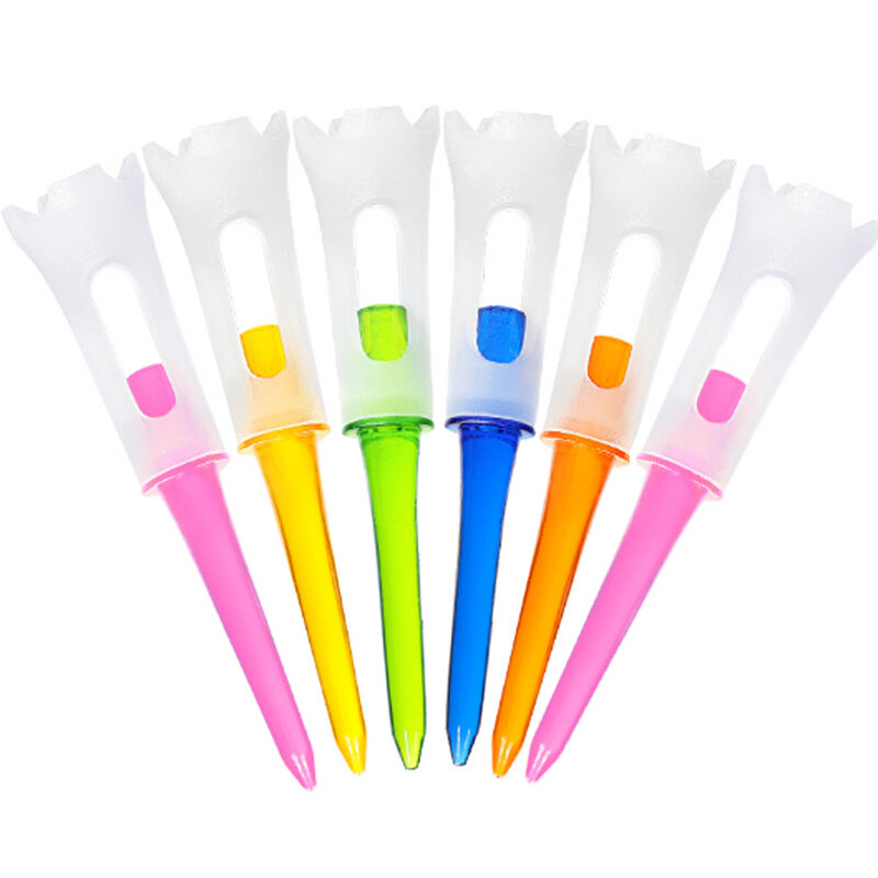 30Pcs Plastic Golf Tees Nieuwe Flextop Tees Flexibele 83Mm Golf Tees Gemengde Kleuren Verminderde Wrijving & Side Spin duurzaamheid