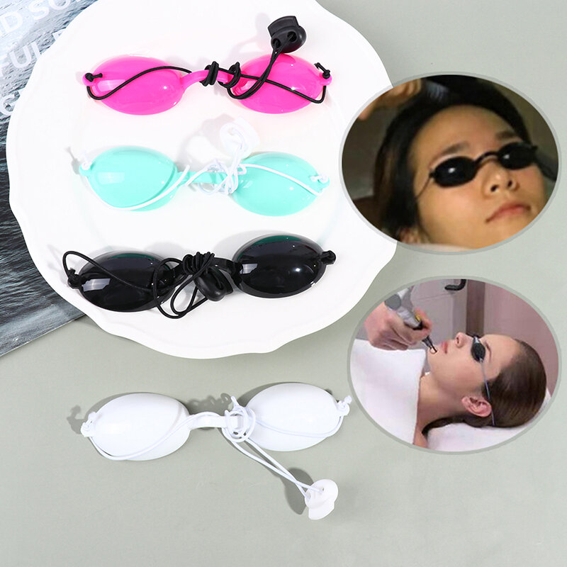 نظارات السلامة التظليل الكامل القابلة للتعديل نظارات حماية من ضوء الليزر للوشم الفوتون عيادة التجميل المريض