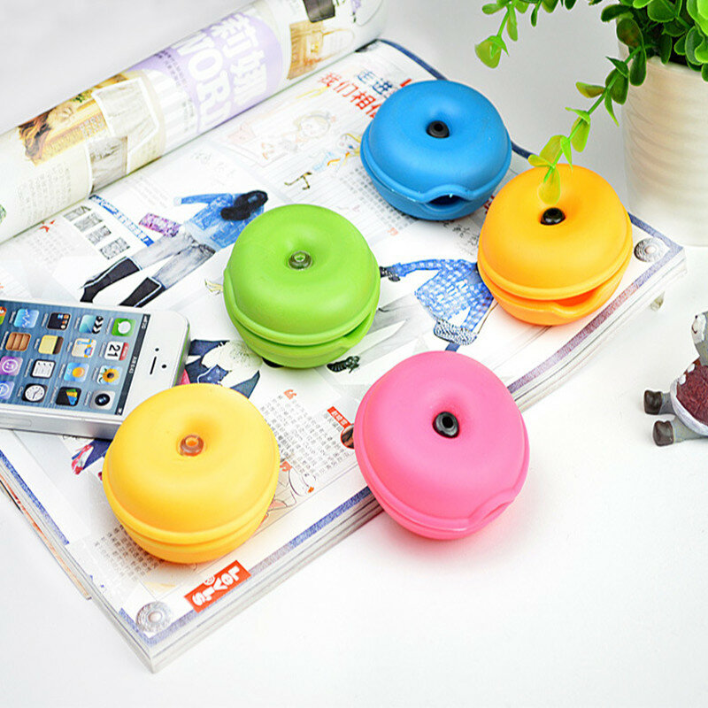 2Pcs Round Silicone Data Cable Storage Cable Winder Creative Compact Headset Cable Finishing Buncher forniture per ufficio