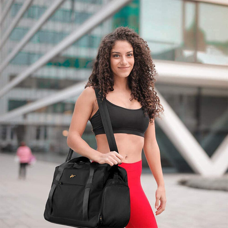 Gym Duffle Bag Sport Tasche für Männer Frauen Schulter Wochenende Tasche Wasserdicht Reisetasche mit Schuhe Fach 22L Tote tasche