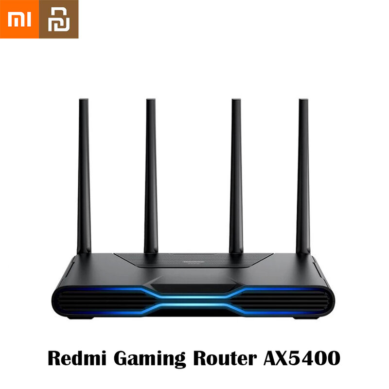 Игровой Wi-Fi роутер Xiaomi Redmi AX5400, сетчатый, Wi-Fi 6, 512 МБ, 2,5 Гбит/с, RGB, эффекты освещения, ускорение игр, выделенный усилитель сигнала