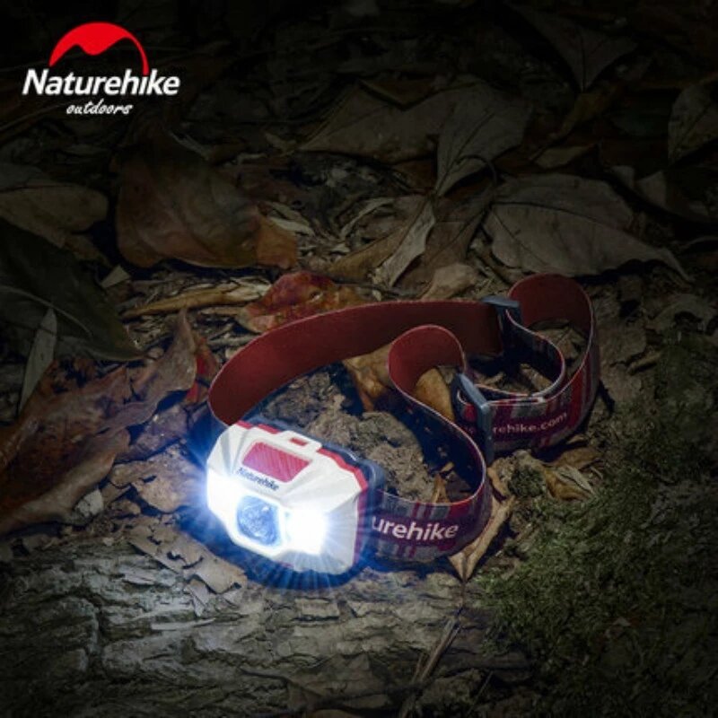 Naturehike Farol LED recarregável USB portátil Acampamento Caminhada Cabeça Leve Ar livre Super brilhante Farol de pesca noturna à prova d'água