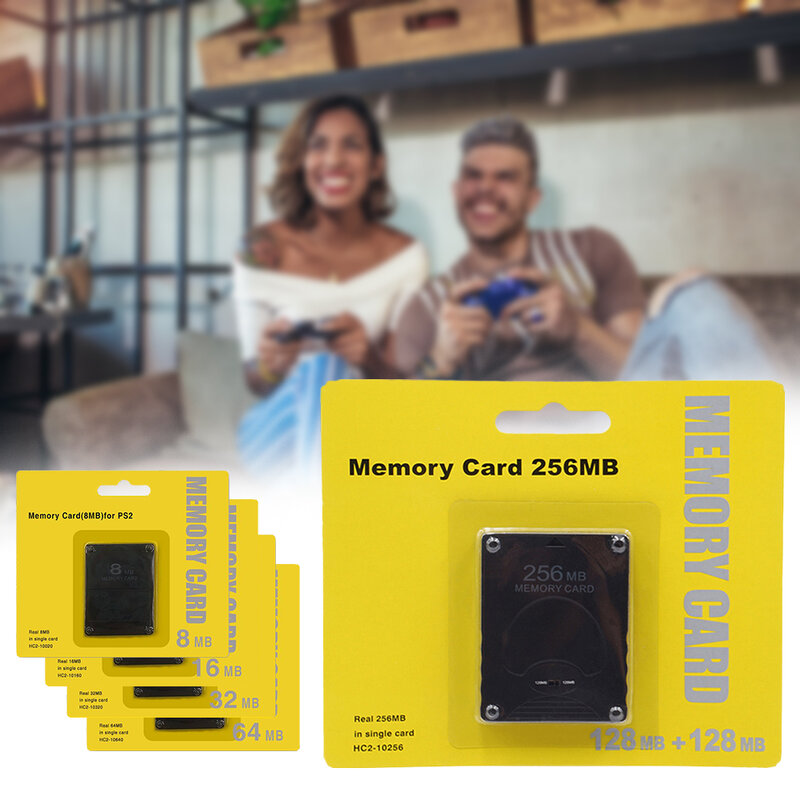 بطاقات التوسع المحمولة لعبة وحدة التحكم 8MB/16MB/32MB/64MB/128MB/256MB ميغابايت ميغابايت بطاقة الذاكرة بطاقة الذاكرة دائم لسوني PS2 Hot