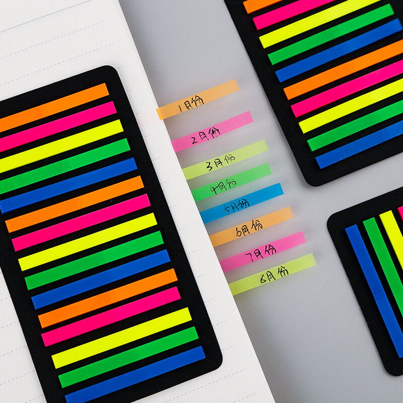 สีโปร่งใส Sticky Notes 300แผ่นน่ารัก Self-Adhesive Sticky Notes สติกเกอร์อุปกรณ์สำนักงานโรงเรียน