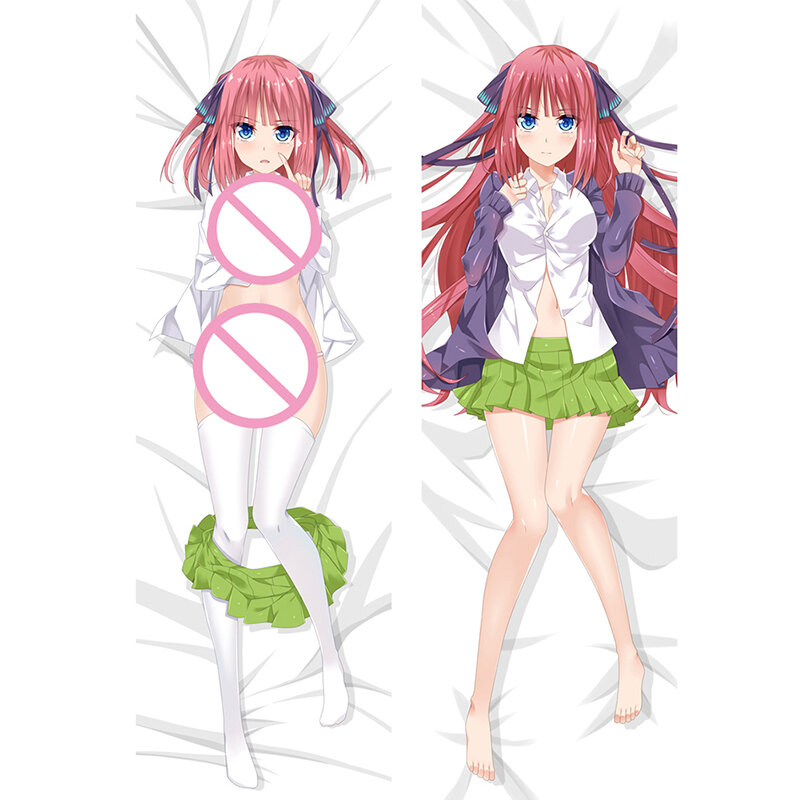 Double-Sided Nakano Nino Printing Pillow The Quintessential Quintuplets Anime Dalimakura  Cover Hugging Body case