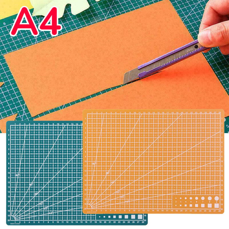A4 Size PVC Cutting Mat Workbench Patchwork Cut Pad Double Side DIY Sewing Manual Knife Engraving Cutting Board Underlay
