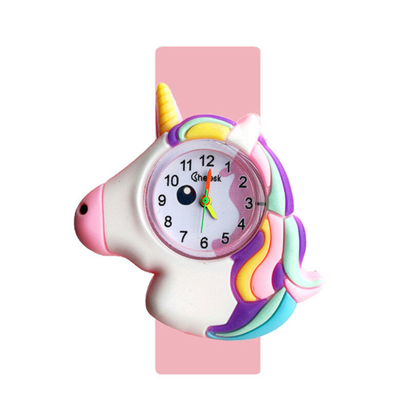 Jam Tangan Dropship Kartun Reloj Warna Pony Anak Laki-laki Perempuan Jam Tangan Olahraga Anak-anak Quartz Flap Jam Tangan Hadiah Bayi Natal Jam Reloj Mujer