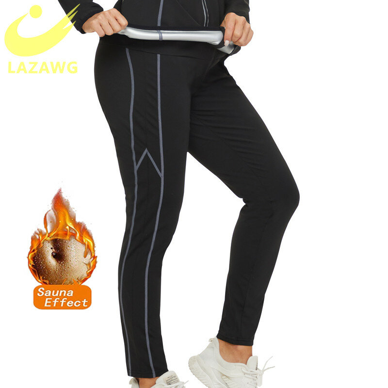 LAZAWG – pantalon de sudation pour femmes, perte de poids, Sauna, sport, Leggings amincissants, Fitness, Gym, entraînement