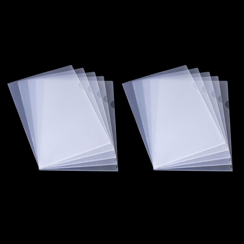 Carpetas de documentos tipo L, protectores de hojas de papel, carpetas de archivos de plástico