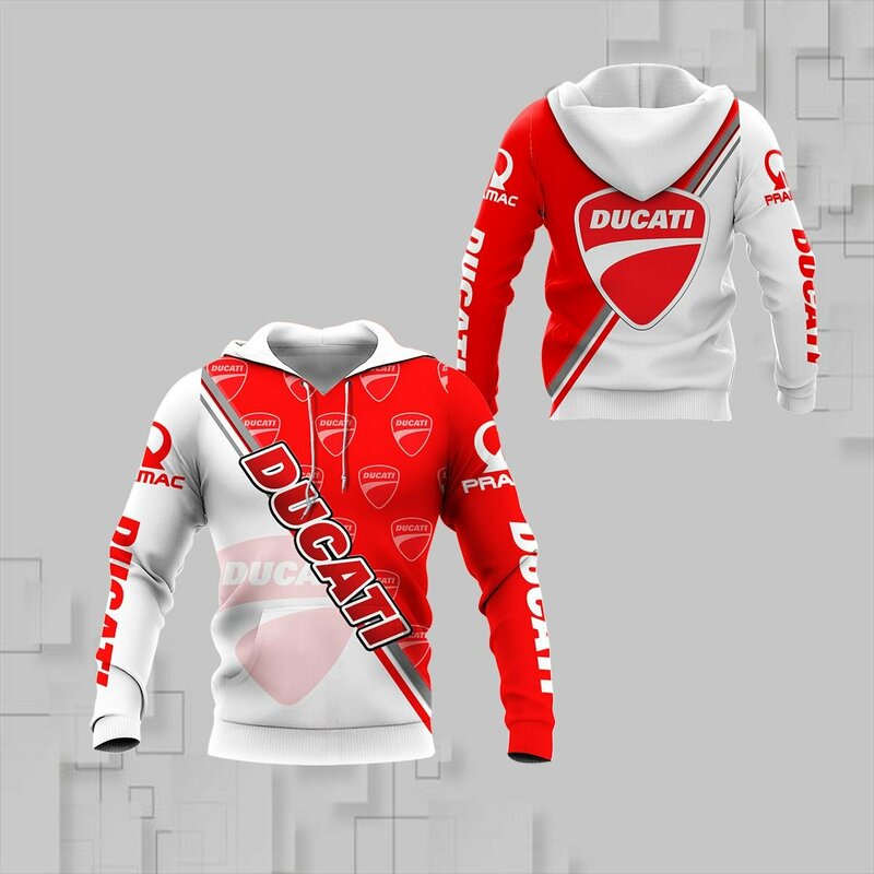 ผู้ชาย3D ดิจิตอลพิมพ์ Hoodie Ducati Logo Racing 2021ฤดูใบไม้ผลิและฤดูใบไม้ร่วงใหม่ชายและหญิงบุคลิกภาพ
