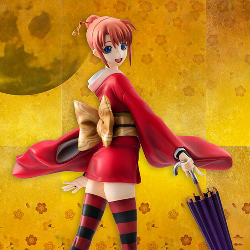 Figura de acción del Anime GINTAMA Kagura, modelo de colección de 19cm en PVC, Yoshihara, Yatu, Clan Kagura, paraguas, muñecos, regalos