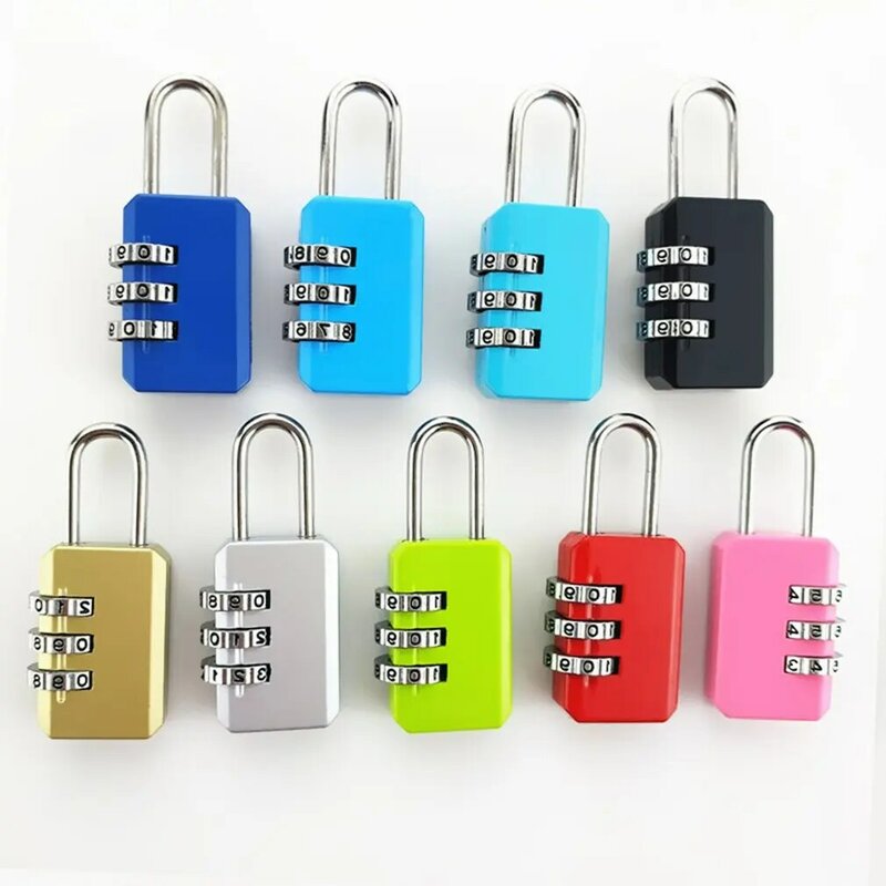 Nizza 3 Digit Dial Kombination Code Anzahl Lock Vorhängeschloss Für Gepäck Zipper Tasche Rucksack Handtasche Koffer Schublade durable Schlösser