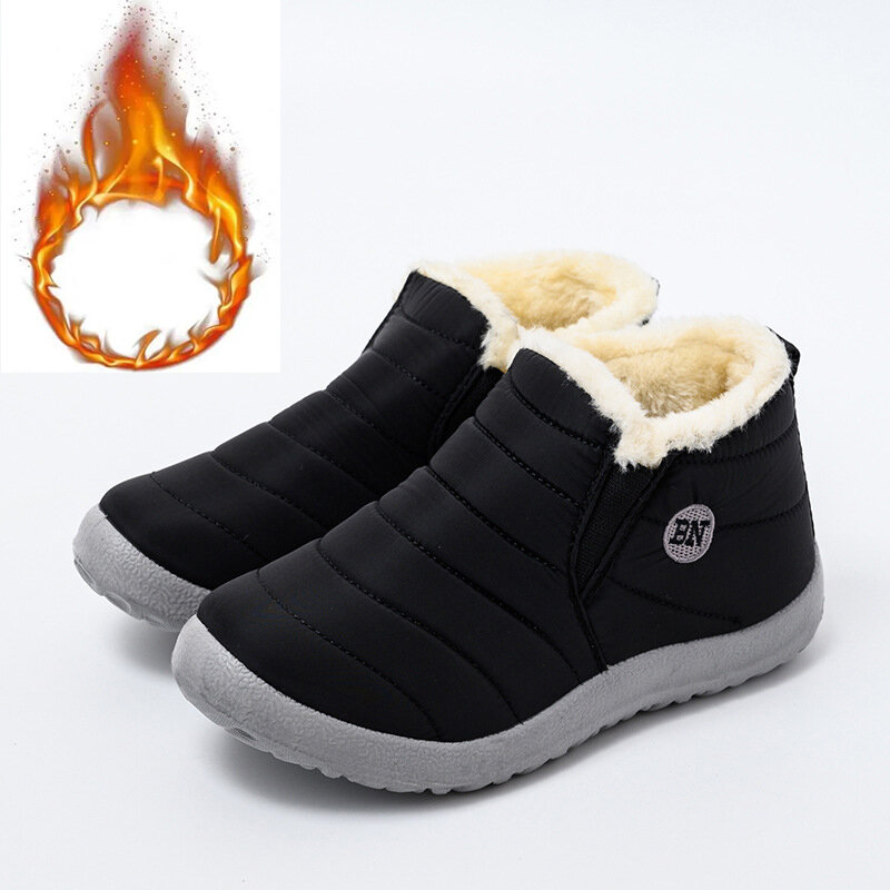 2022 botas de tornozelo novas botas de neve guarda-chuva pano superior veludo quente neve moda sapatos antiderrapante ultra leve botas