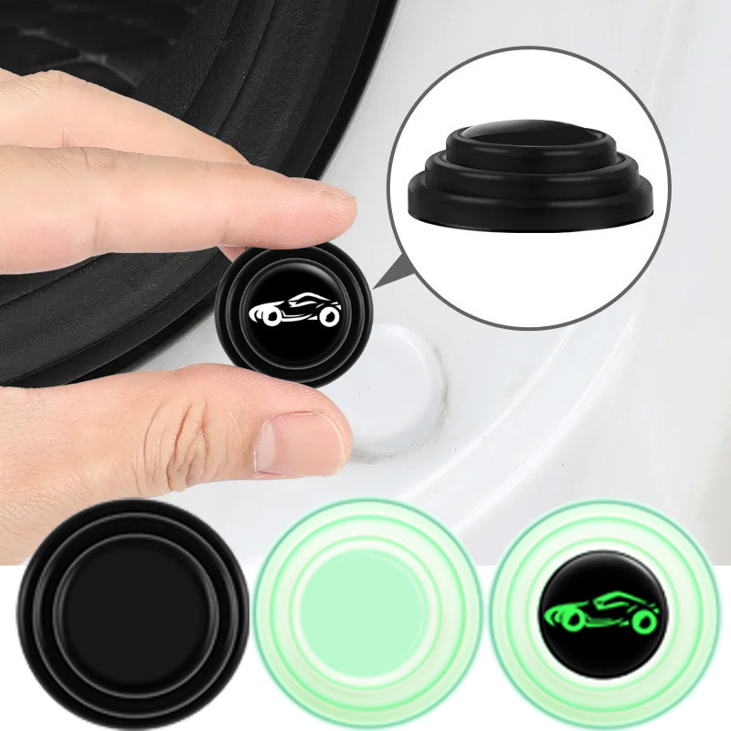 Car Door Anti-collision Silicone Pad Anti-shock Soundproof Buffer  Gasket Car Hood Trunk Silent Sticker Gaskets Accessories