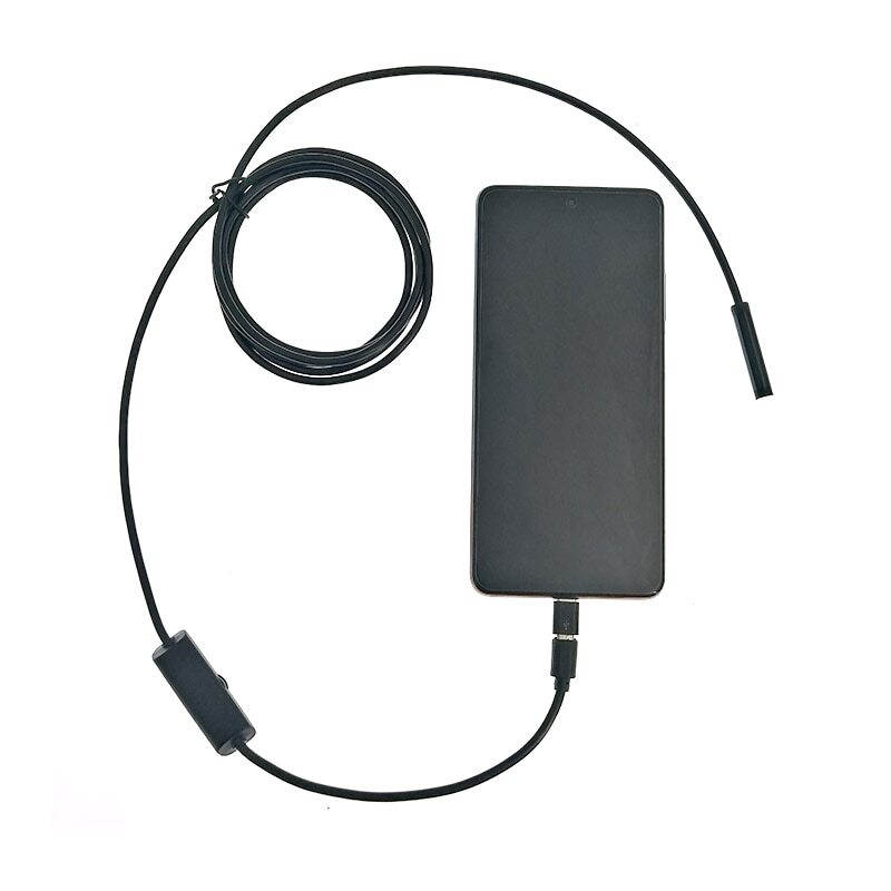 Endoscopio 3 en 1 para teléfono inteligente, cámara de inspección de boroscopio con USB, Micro USB, tipo C, impermeable, 7MM, 5,5