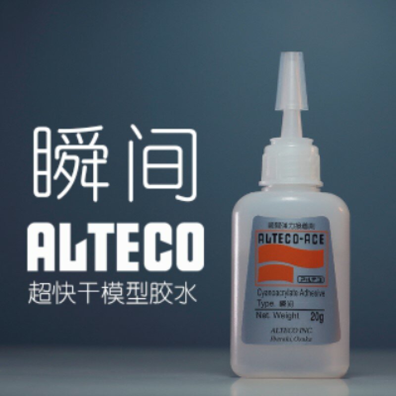Alteco Ace-adhesivo de cianoacrilato, superpegamento, 20g