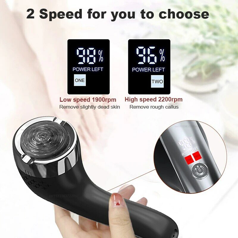 Electric Callus Remover for Feet Electric Foot Sandpaper Rechargeable Foot File Pedicure for Feet Dead Skin Removal C6497