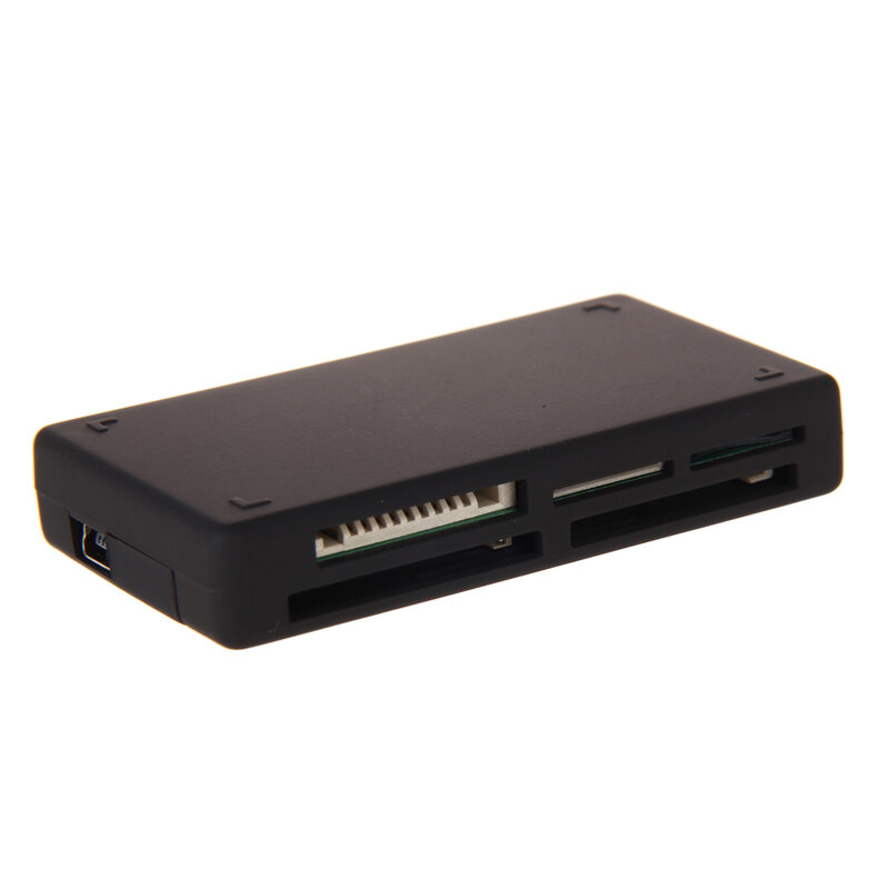 Black All In One Memory Card Reader USB External Card Reader SD SDHC Mini Micro M2 MMC XD CF Adapter