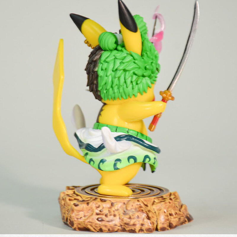 Figuras de Anime de Pokémon para niños, figuras de Pikachu Kawaii, Roronoa Zoro, estatuas, Colección GK, regalo de cumpleaños, 4 pulgadas