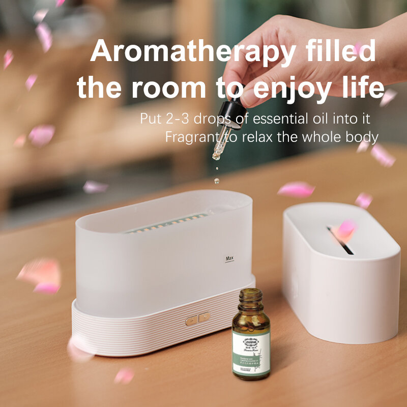 Air Humidifier Ultrasonic Cool Mist Maker Fogger Essential Oil USB Portable Home Mute Aromatherapy Diffuser with Color Light