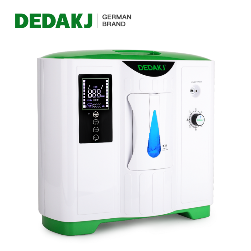 Портативный кислородный концентратор DEDAKJ немецкого бренда 2L-9L, генератор кислорода с низким уровнем шума для домашнего ухода, кислородная ...
