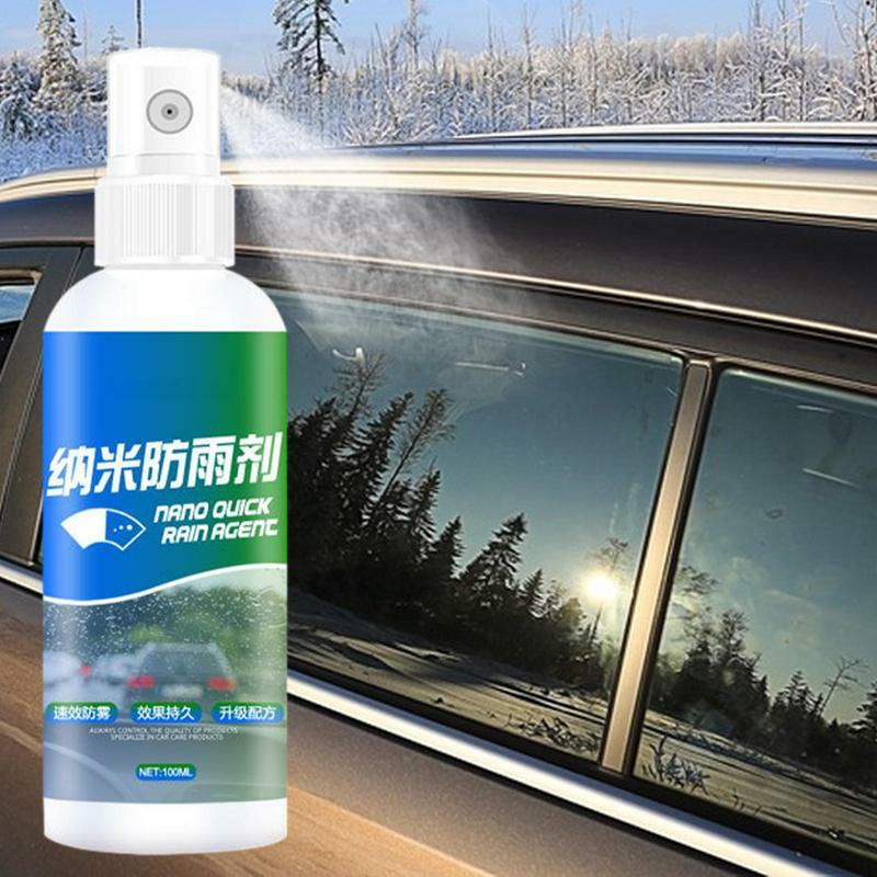 Spray anti-buée pour lunettes, agent anti-pluie pour vitres de voiture, agent anti-buée pour miroirs et lunettes, 100ml