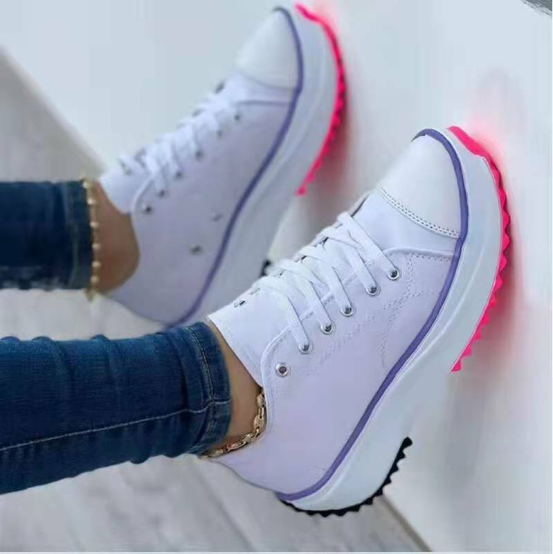 Sneakers Women Shoes 2022 Pattern Canvas Shoe Casual Women Sport Shoes Flat Lace-Up Adult Zapatillas Mujer Chaussure Femme
