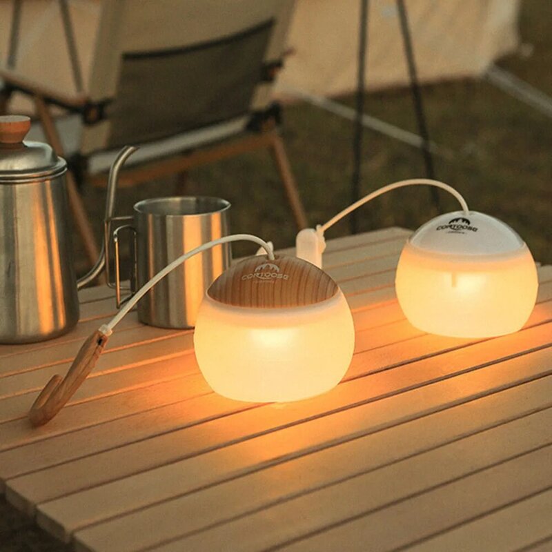 LED โคมไฟแขวนเต็นท์กลางแจ้งสวนฉุกเฉิน Camping Night Light Mini Camping แบบพกพาไฟ