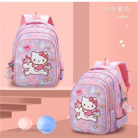 Hallo Kitty Schul Sanrio Kinder Mädchen Schule Rucksack Cartoon Tasche Für Kinder 6-12 Kawaii Schöne Mode Student Buch taschen
