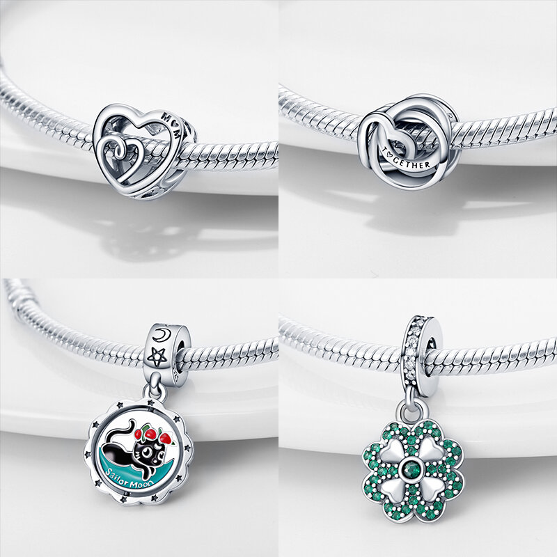 2022 plata charms of ley 925 Silver Fits Original Pandora Women Bracelet 925 Silver big head Charms Beads Series Diy Jewelry