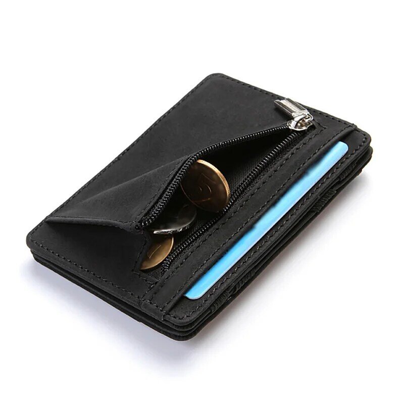 Mini portefeuille Ultra fin en cuir PU pour homme, porte-monnaie de qualité supérieure