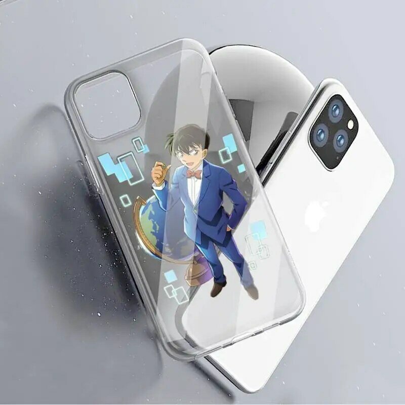 Detective Conan Phone Case Transparent Case For Iphone6 6s 7 8 Plus XR X XS XSmax 11 12 13 Pro Mini Max