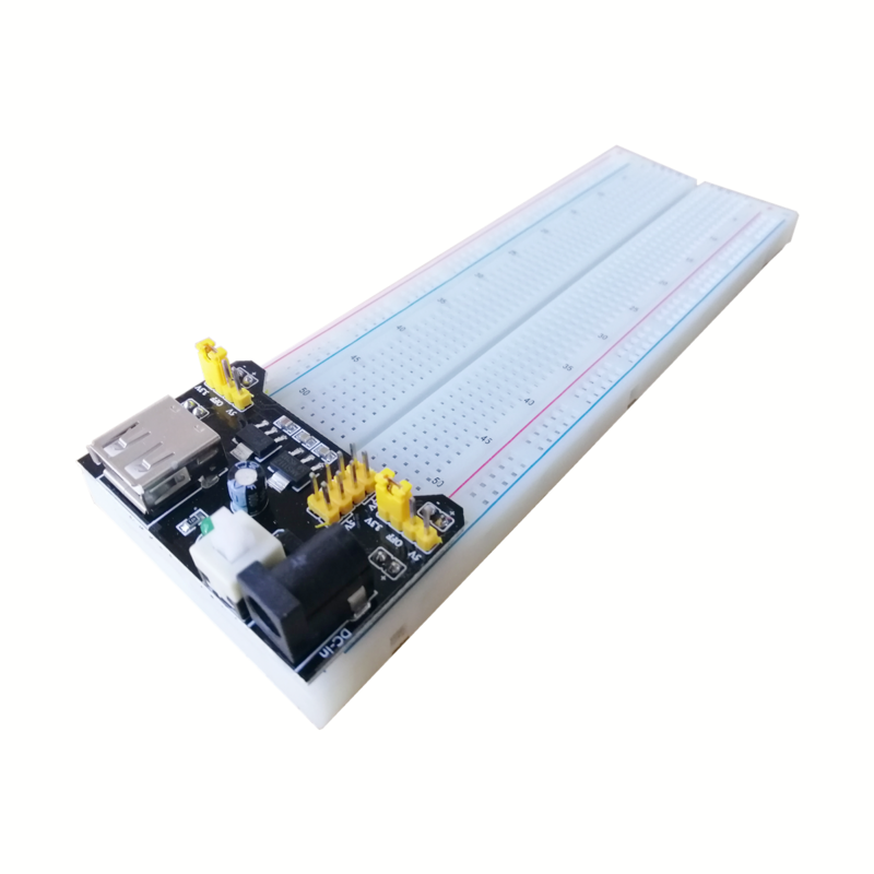 Kabel Kabel Jumper Papan Sirkuit BreadBoard Tes Kartu Universal Mini PCB Tanpa Solder 830 Poin untuk Kit Pemula Arduino