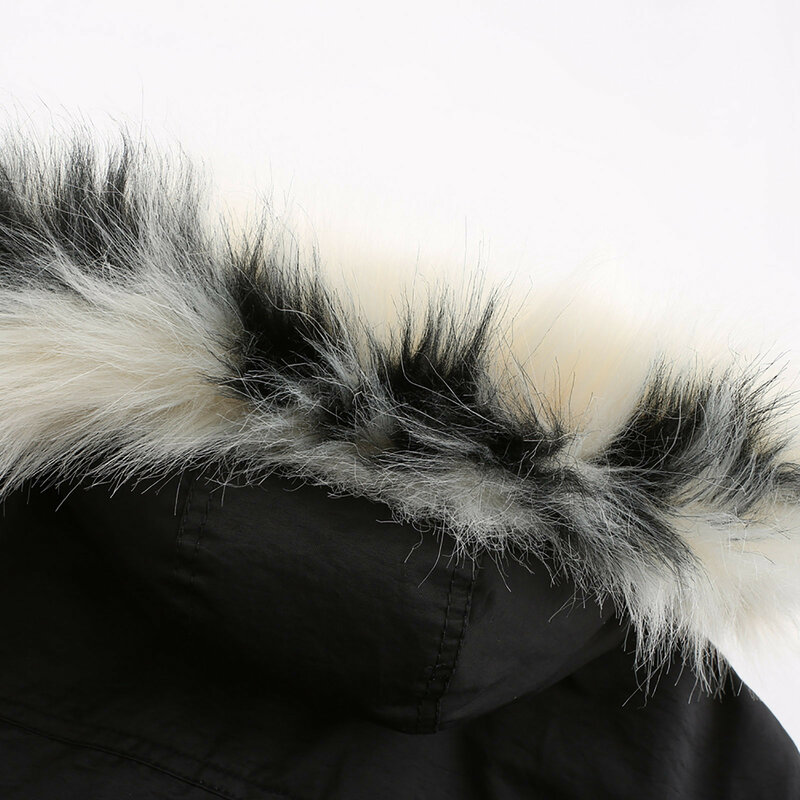 Inverno feminino removível forro destacável chapéu quente casacos de inverno feminino moda sobre 50 mulher vintage
