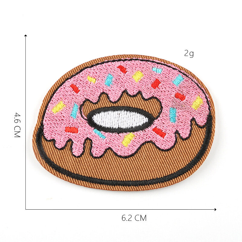 17Pcs Burger fries pizza food Shop Series Iron on Embroidered Patches For on clothes Hat Jeans Sticker Sew Patch Applique Badge