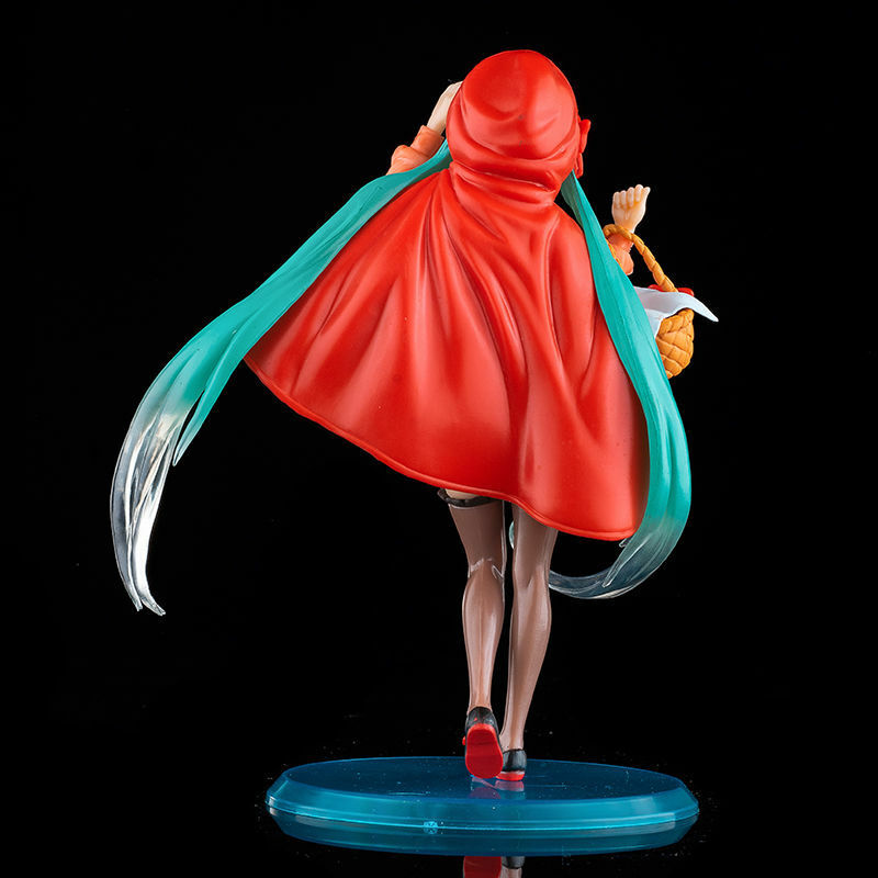 Hatsune miku pouco vermelho equitação capa miku conto de fadas série feito à mão modelo chassis carro ornamento boneca presente feminino