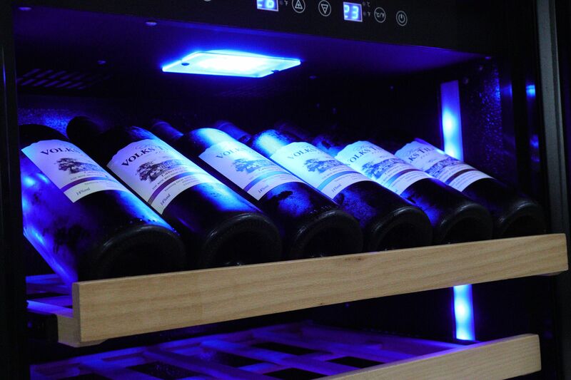 Refrigerador de vino de gran capacidad, refrigerador de bebidas, gabinete fuerte para uso comercial