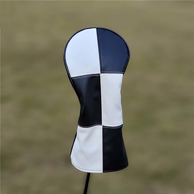 Golfe de madeira headcovers golf club cabeça capa para motorista fairway híbrido protetor couro do plutônio capas madeira