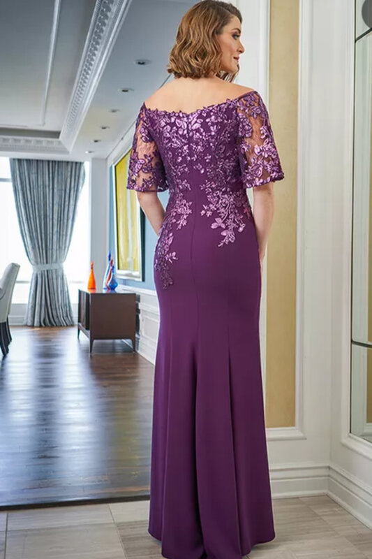 2023 olśniewająca suknia Plus rozmiar 4XL matka suknia ślubna Off The Shoulder Homecoming Prom Vestidos szaty wieczorne Party
