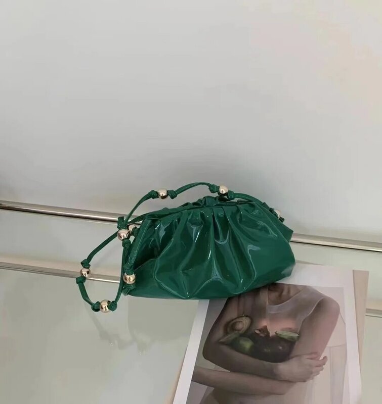 2022 New Fashion Luxury Designer pochette borsa diagonale da donna borsa a tracolla in pelle verniciata con perline