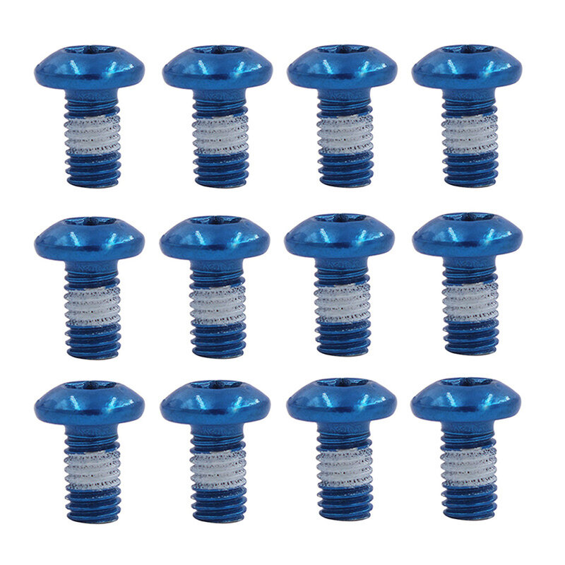 12Pcs M5x9mm T25 Mountain Bike Disc Brake Rotor Bolts MTB Road Bicycle Disc Fixing Screws Cycling Bicycle Accessories