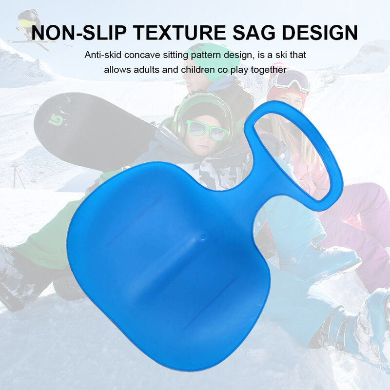 Snow Sled Board for Kid Portable Anti-Skid Winter Outdoor Skiing Board Snow Grass Sand Sled Outdoor Activity Equipment Xmas Gift