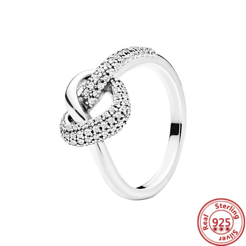 O novo estilo de cor prata anéis flor pena frisado coração lua pave espumante pantaro anéis feminino europa 925 prata jóias