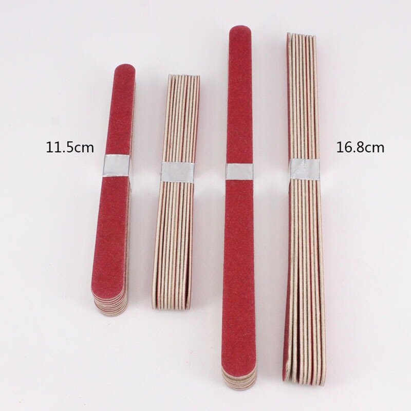 10 Pcs Professional Double-Side Nail File for Manicure Nail Buffer Files Sandpaper Nail Sanding Grinding Nail Art Care Tool